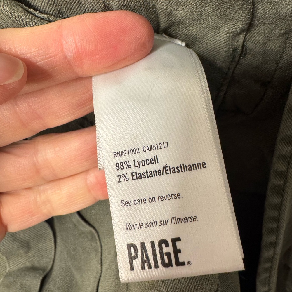 PAIGE Pacey Jacket Military Jacket Size Small Olive Green - Picture 10 of 14